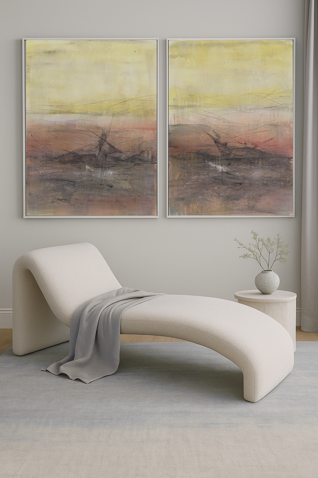 Maui 01-02 Original Fine Art Painting Diptych Collection | Carrie Bergey