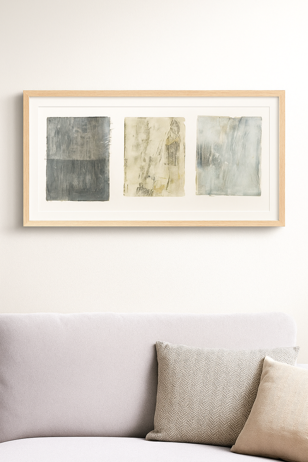 Lobos Overlook 01-02-03 Original Fine Art Monoprint Triptych Collection | Carrie Bergey