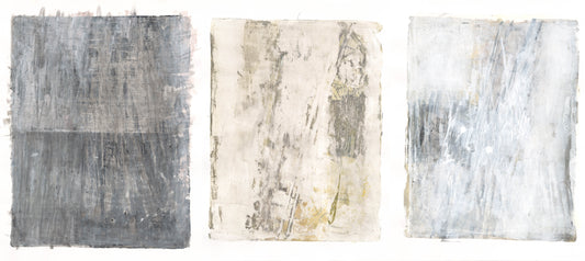 Lobos Overlook 01-02-03 Original Fine Art Monoprint Triptych Collection | Carrie Bergey