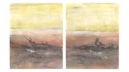 Maui 01-02 Original Fine Art Painting Diptych Collection | Carrie Bergey