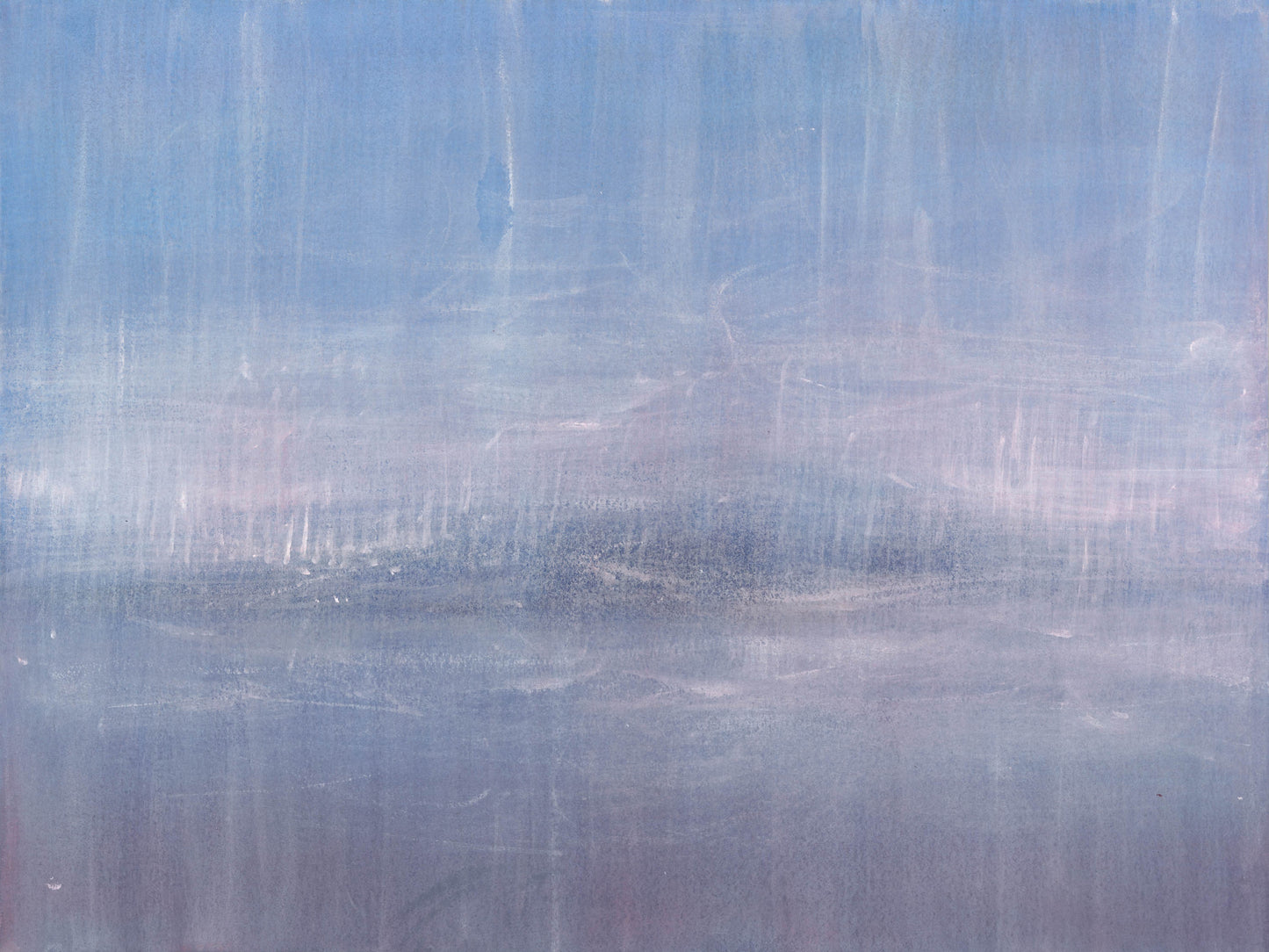 Right canvas of Maui 07-08 Original Fine Art Painting Diptych Collection by Carrie Bergey, highlighting misty brushstrokes and ocean-inspired tones.