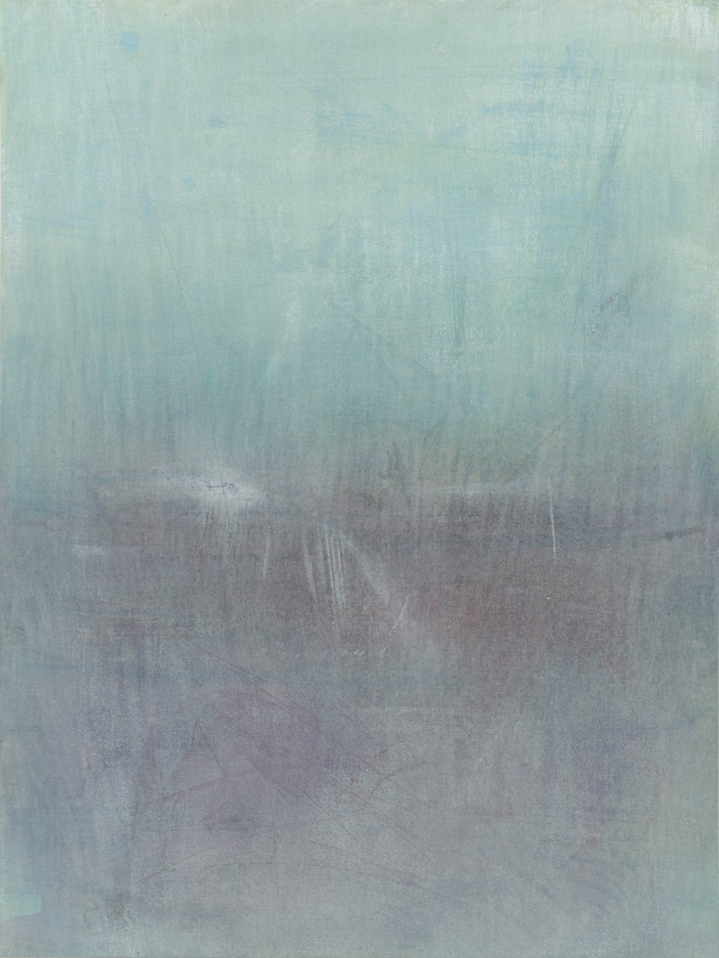 Carrie Bergey's Maui 09 Original Fine Art Painting blends muted hues in an abstract composition. Ideal for tranquil home decor in the paintings category.