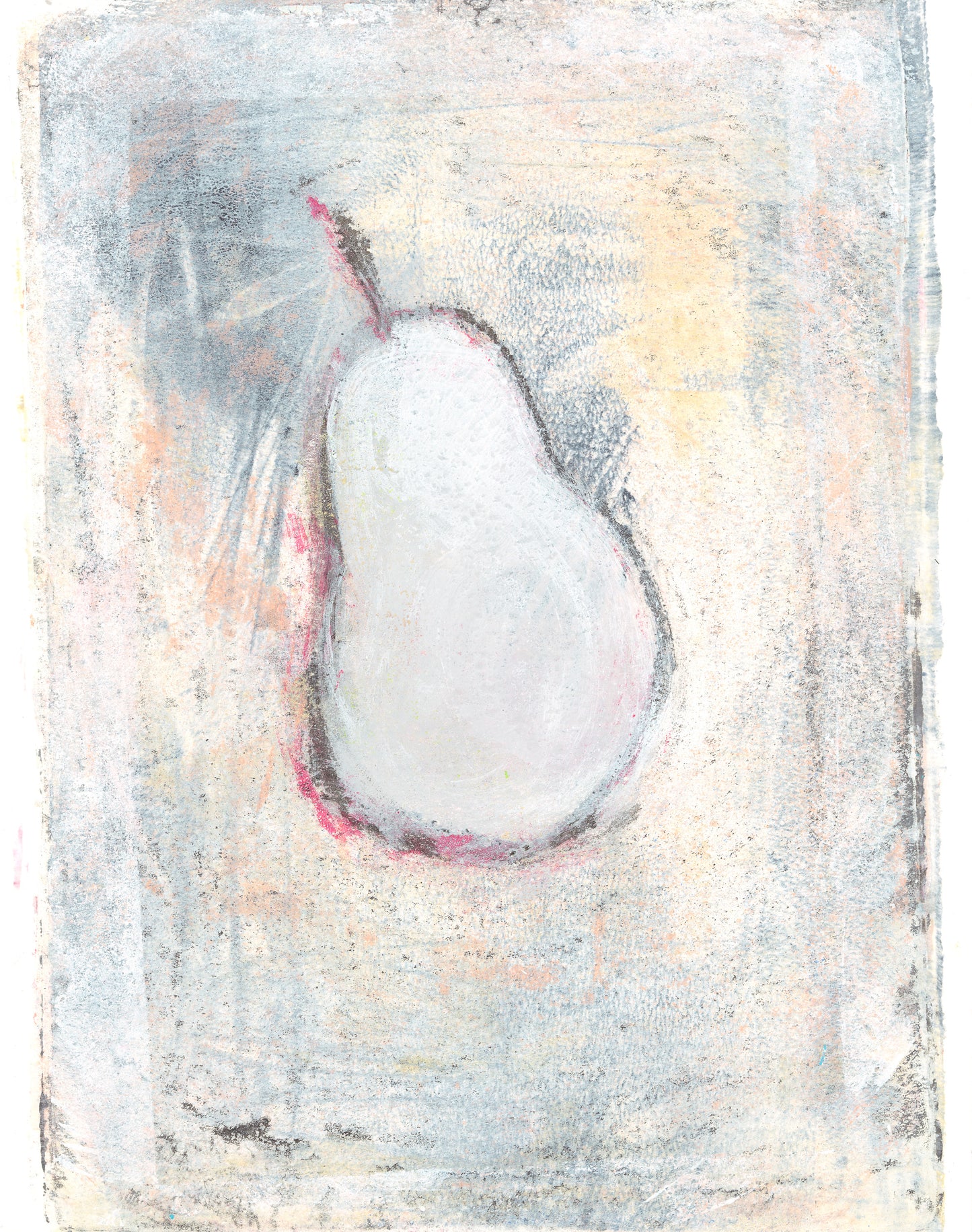 Pears Boxed Original Fine Art Monoprint Triptych Collection | Carrie Bergey