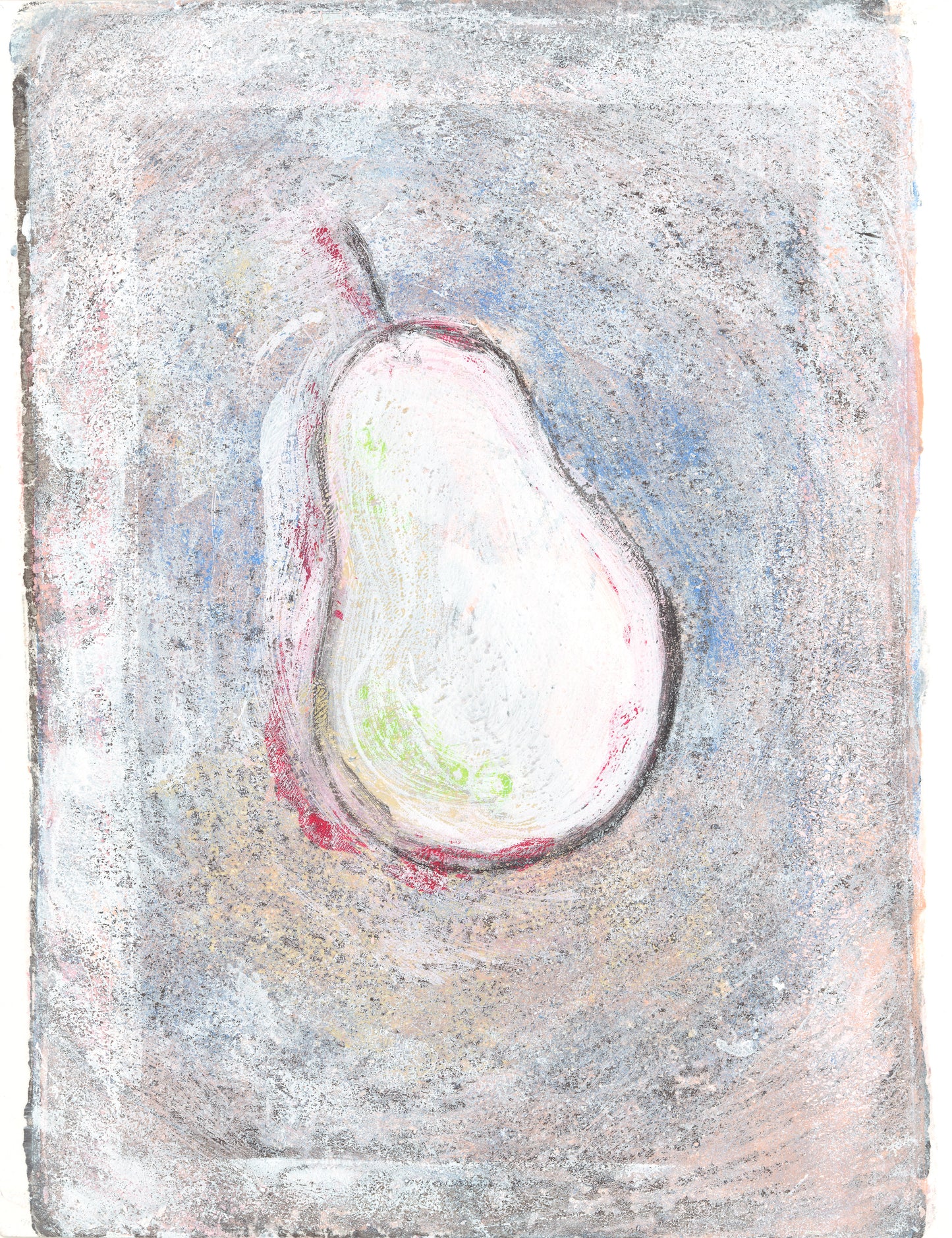 Pears Boxed Original Fine Art Monoprint Triptych Collection | Carrie Bergey
