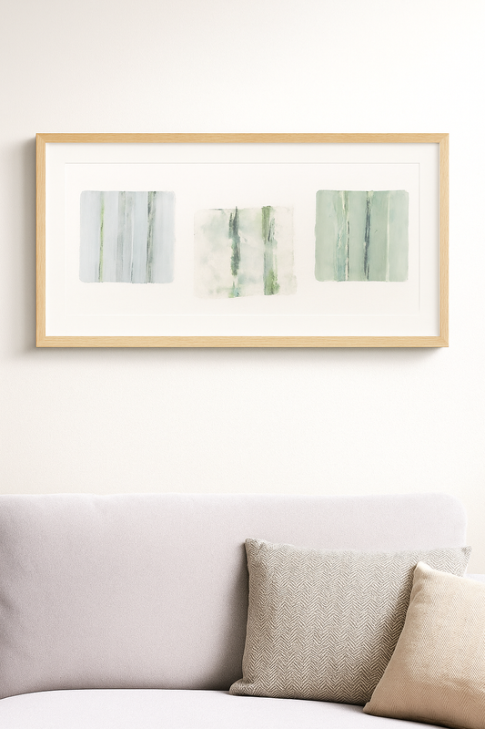 Forest Original Fine Art Monoprint Triptych Collection | Carrie Bergey