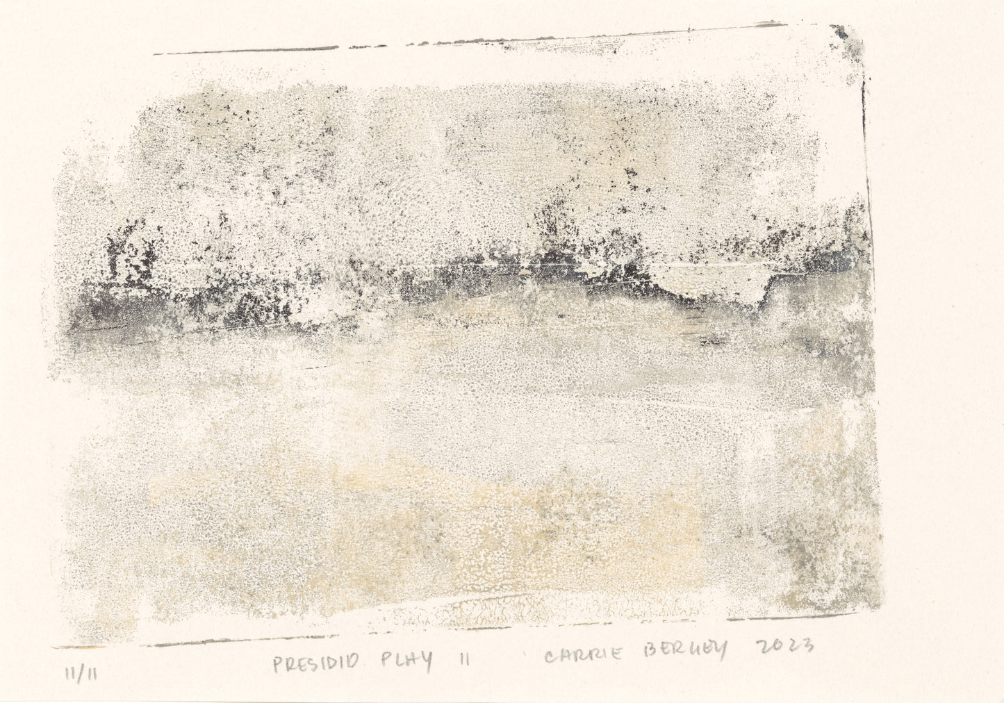 Presidio Play-11 5*7 Original Monoprint