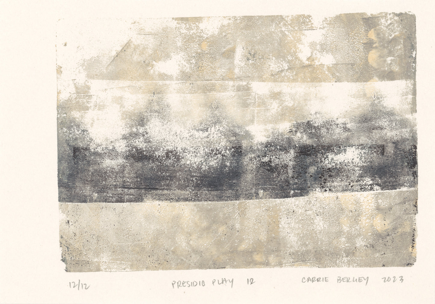 Presidio Play-12 5*7 Original Monoprint