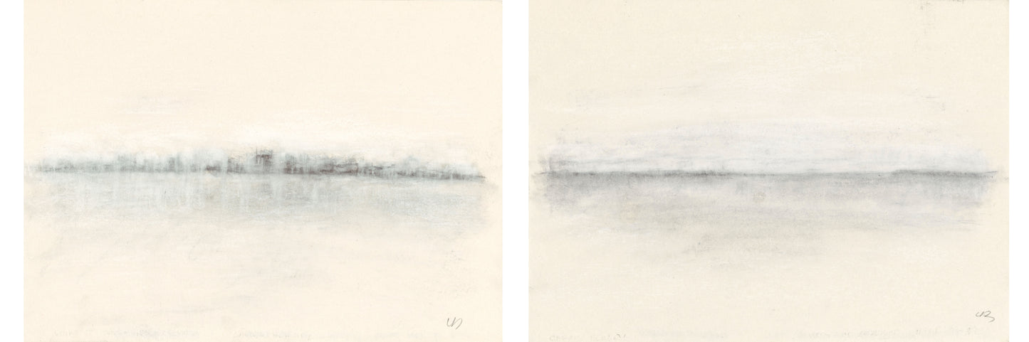 Vista 01-03 Original Fine Art Drawings Diptych Collection | Carrie Bergey