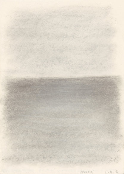 Vista 02-04-05 Colección de trípticos de dibujos originales de bellas artes | Carrie Bergey