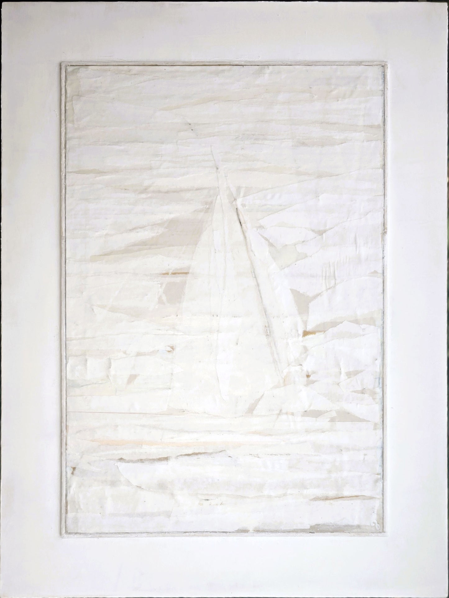 Beyond Tiburon - Sailing Original Fine Art Mixed Media Painting | Carrie Bergey
