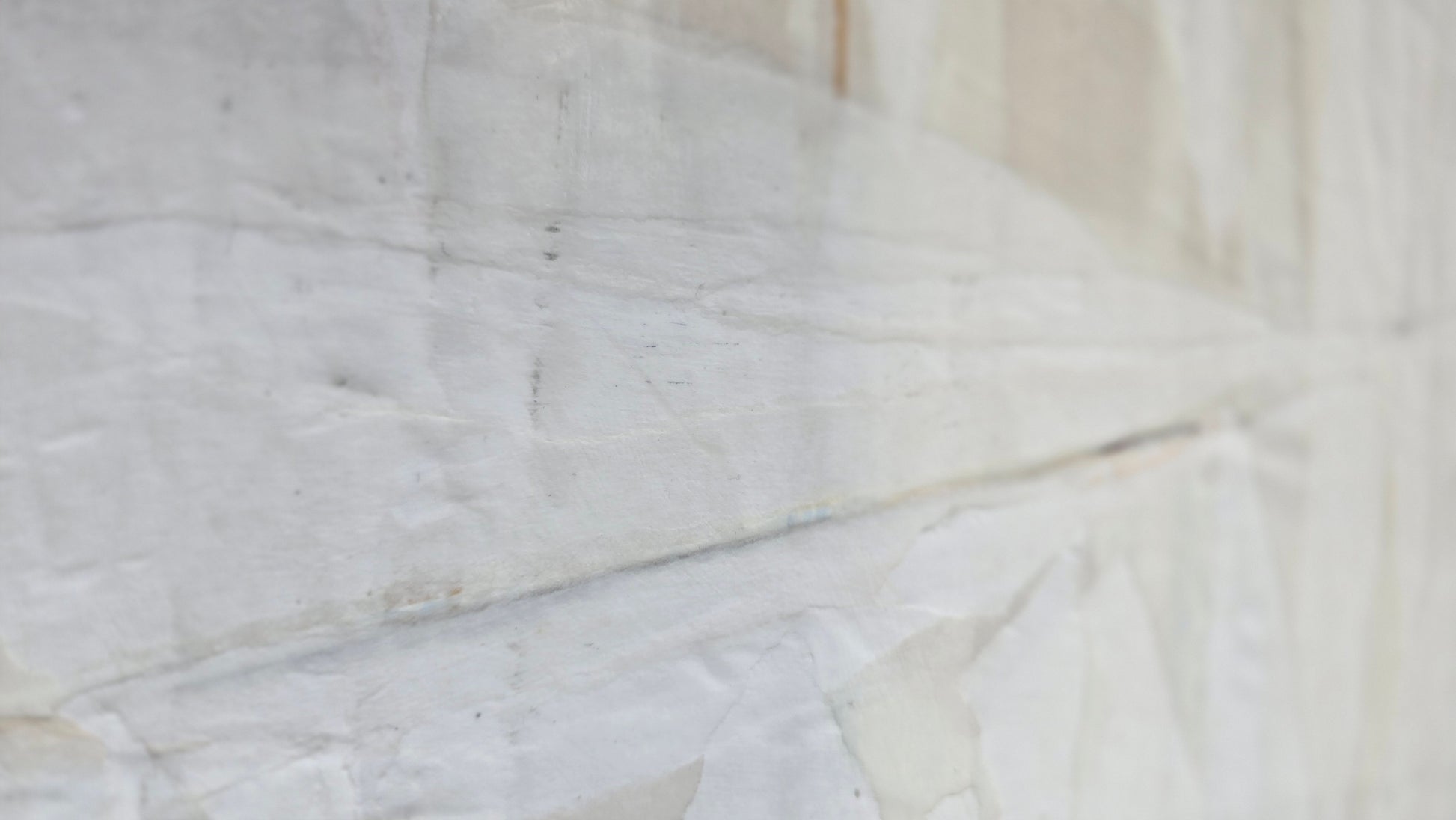 Detail view of Beyond Tiburon - Sailing 18x24 original art by Carrie Bergey highlighting the tactile texture and soft white palette of the sailboat.